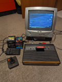 Working Atari 2600 on a small CRT